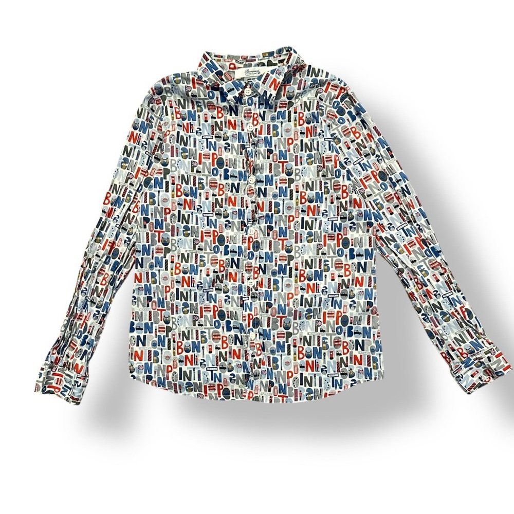 Bonpoint | All-Over London Liberty Print Button Down Shirt (8 yrs)